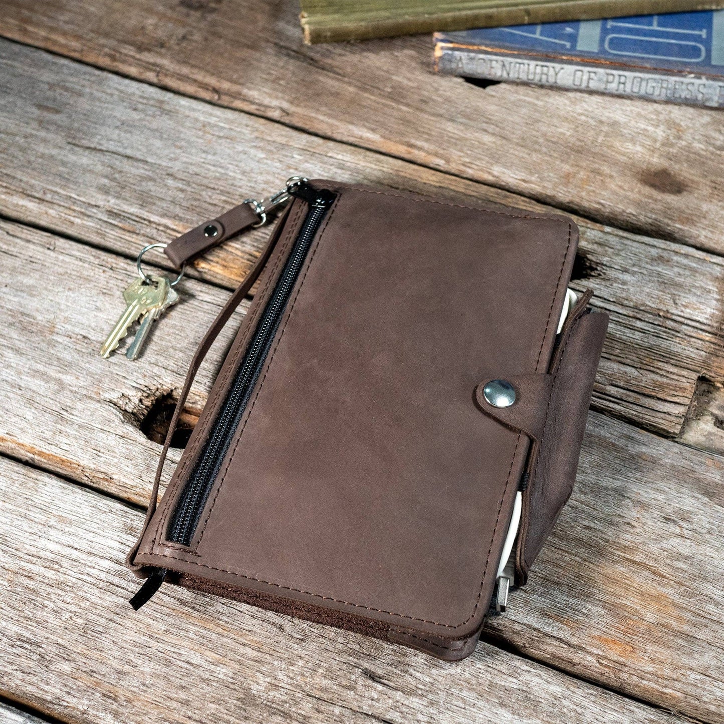 Twain A5 journal cover | refillable leather cover for A5 Notebooks