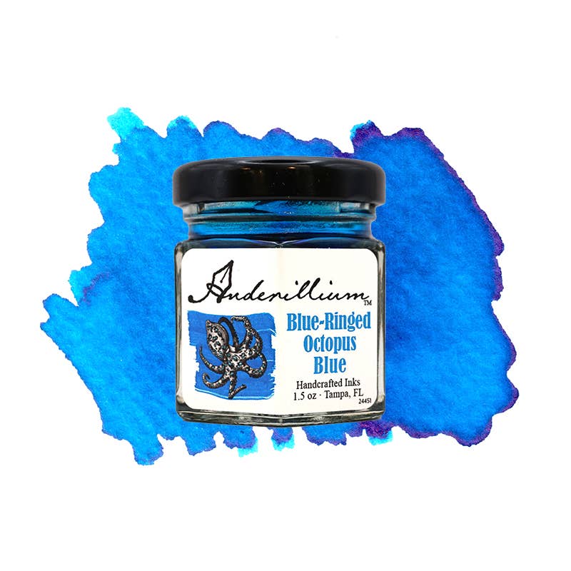 Anderillium™ artisan-made fountain pen ink 1.5 oz for writing and drawing