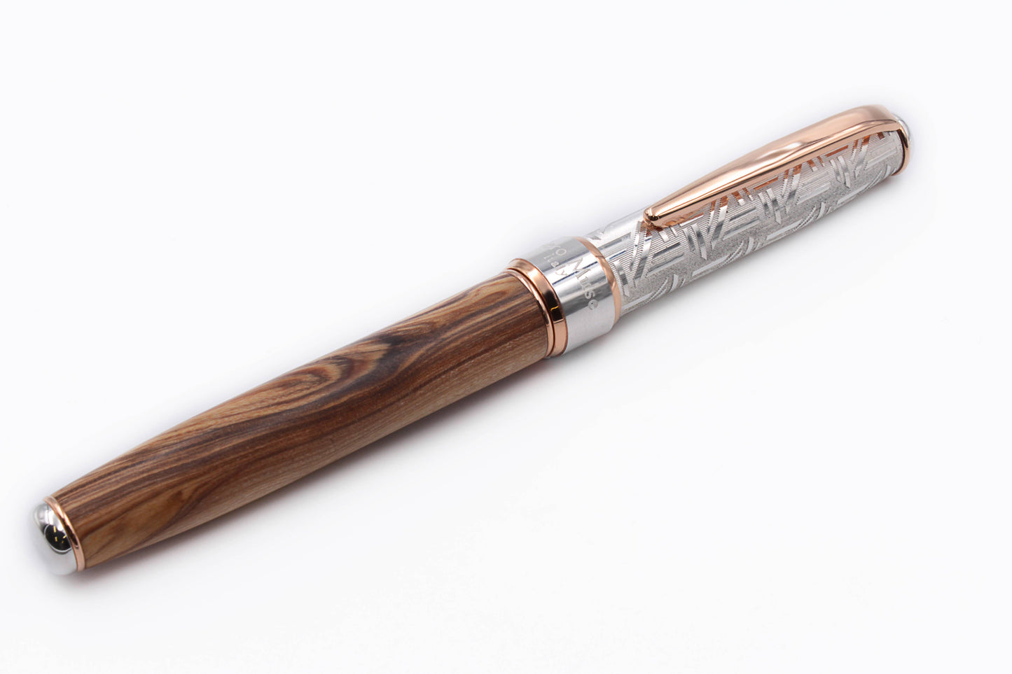 Artisan Fountain Pen Silver 925 and Olive Wood