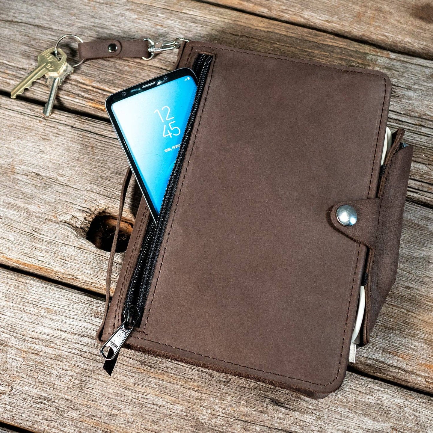 Twain A5 journal cover | refillable leather cover for A5 Notebooks