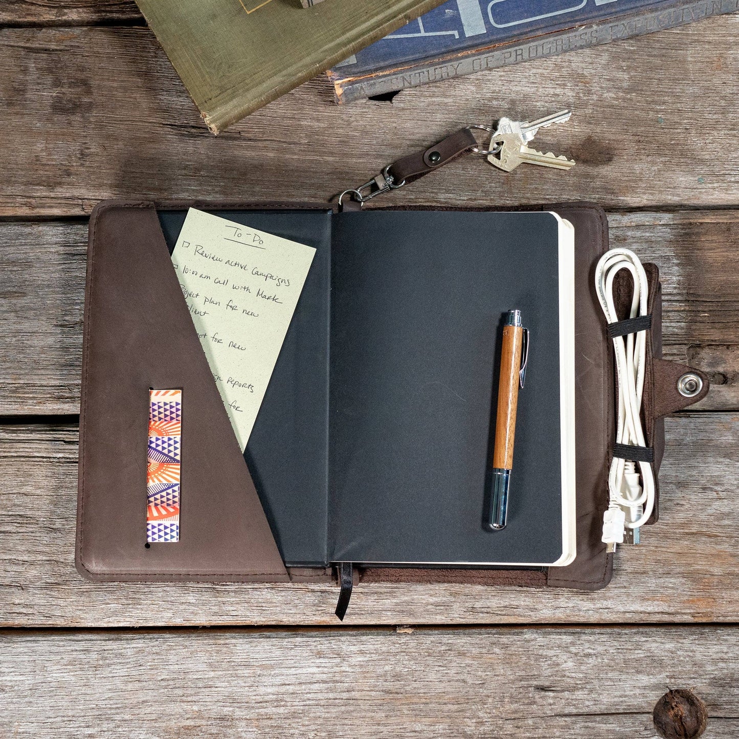 Twain A5 journal cover | refillable leather cover for A5 Notebooks